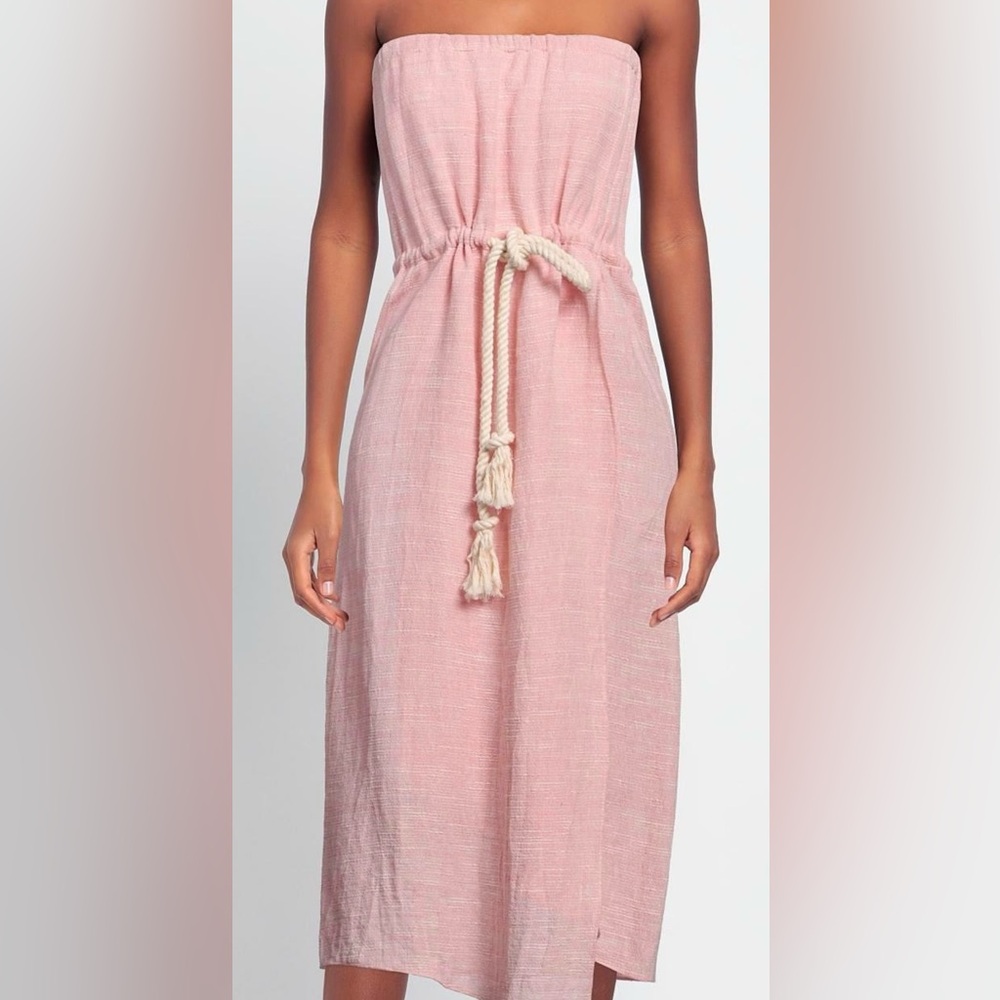 Lisa Marie Fernandez Pink Midi Dress